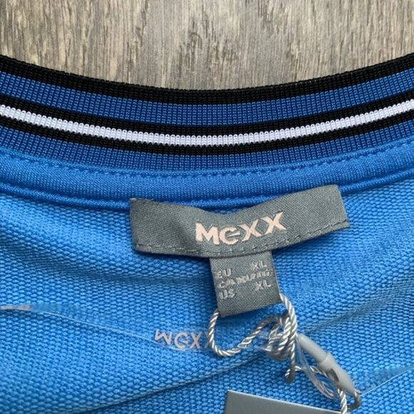 Mexx Athletics V-neck Sweater Top Pullover Blue Womens Size XL - Picture 7 of 7